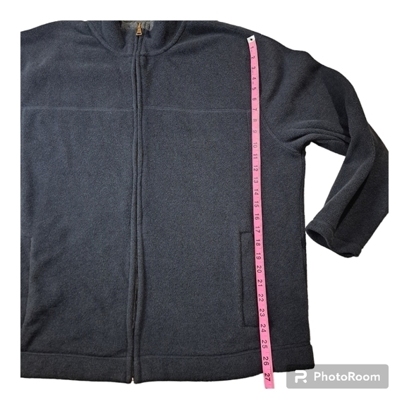 St. John's Bay Mens Large Fleece Zip Up Sweater - Picture 13 of 13